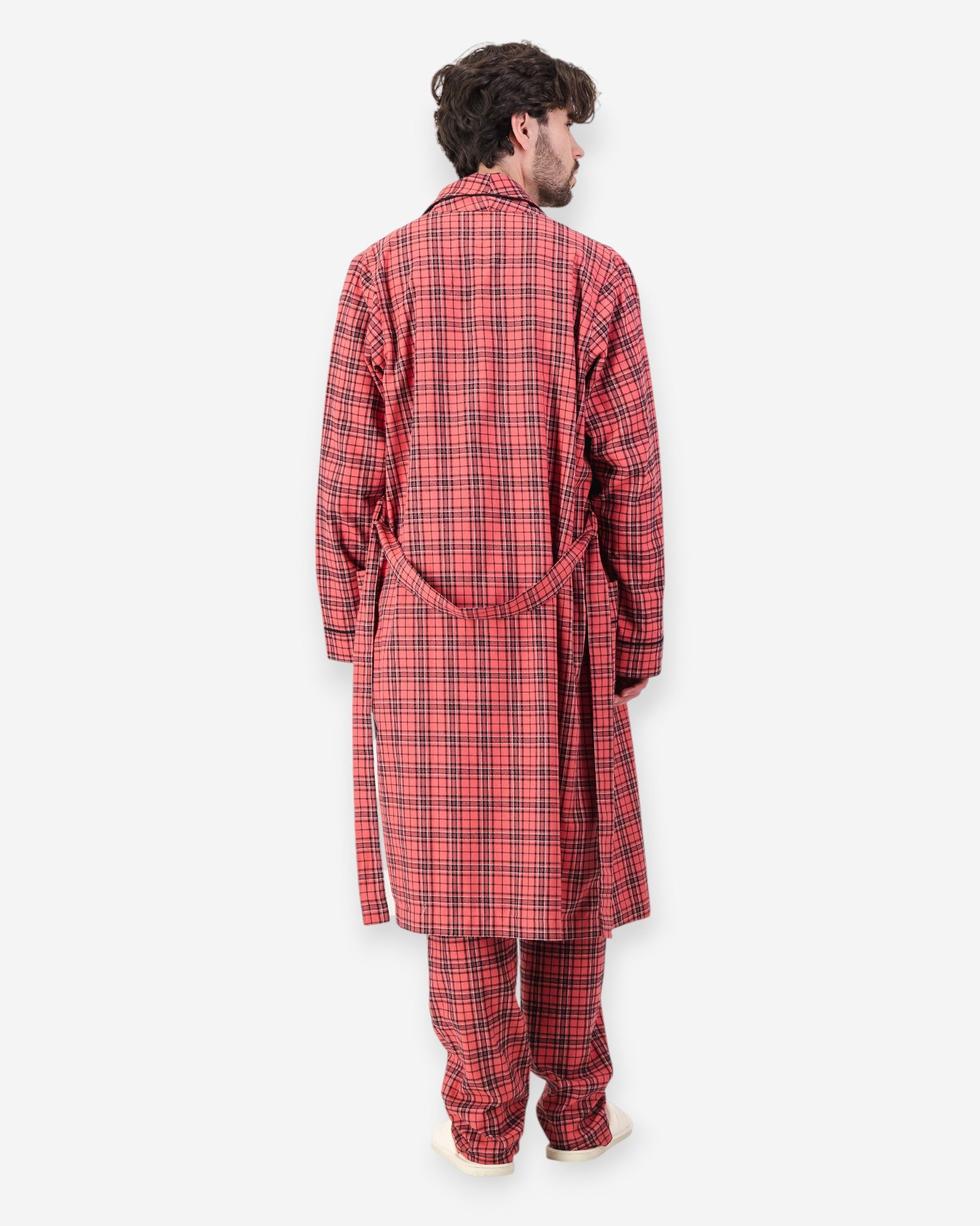 和ROBE FLANNEL HAKAMA Men's Red Flannel Robe | Woodstock Laundry US
