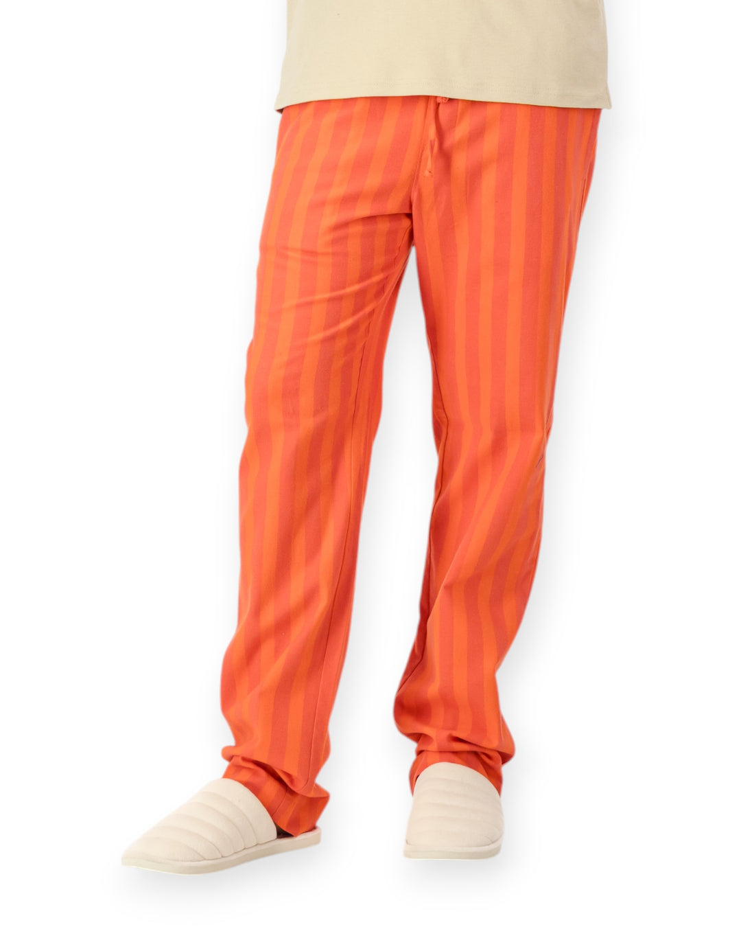 Men's Flannel Trousers - Yoko Red
