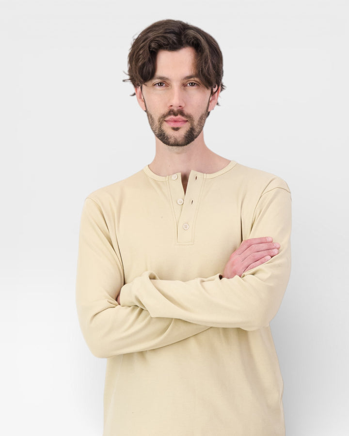 Men's Flannel Pyjama Set - Yoko Red & Stone