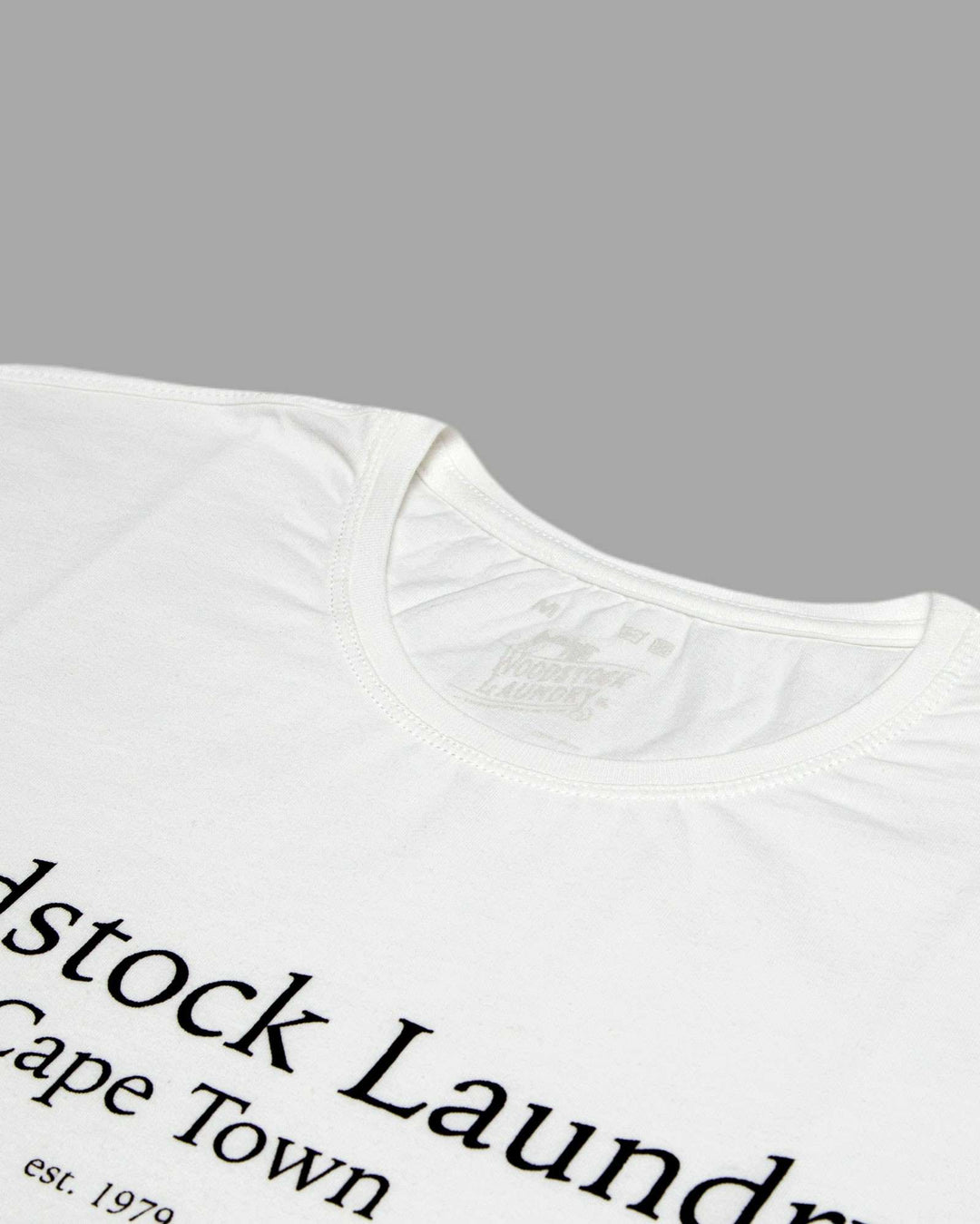 Mens white t-shirt with typo