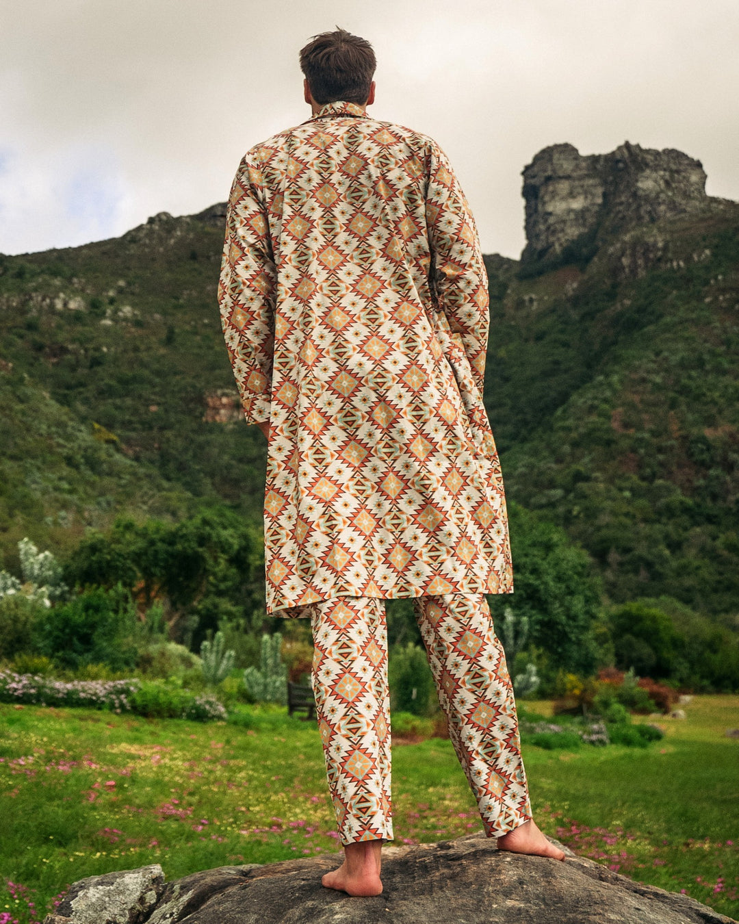 Men's dressing gown – Aztec