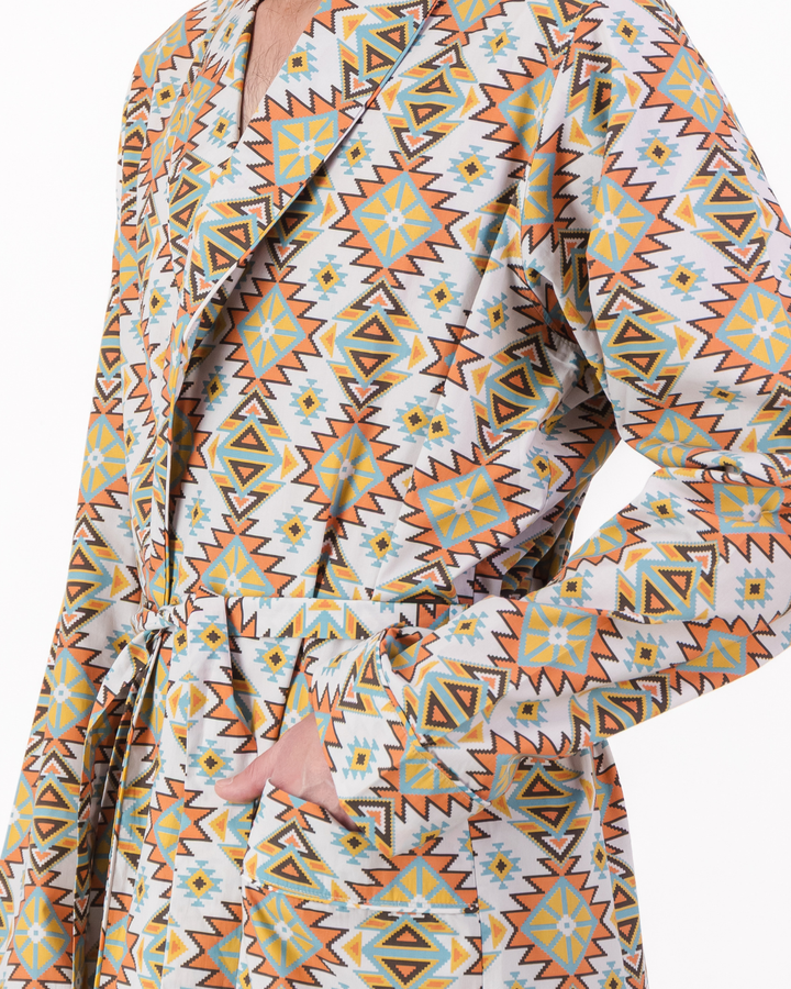 Men's dressing gown – Aztec