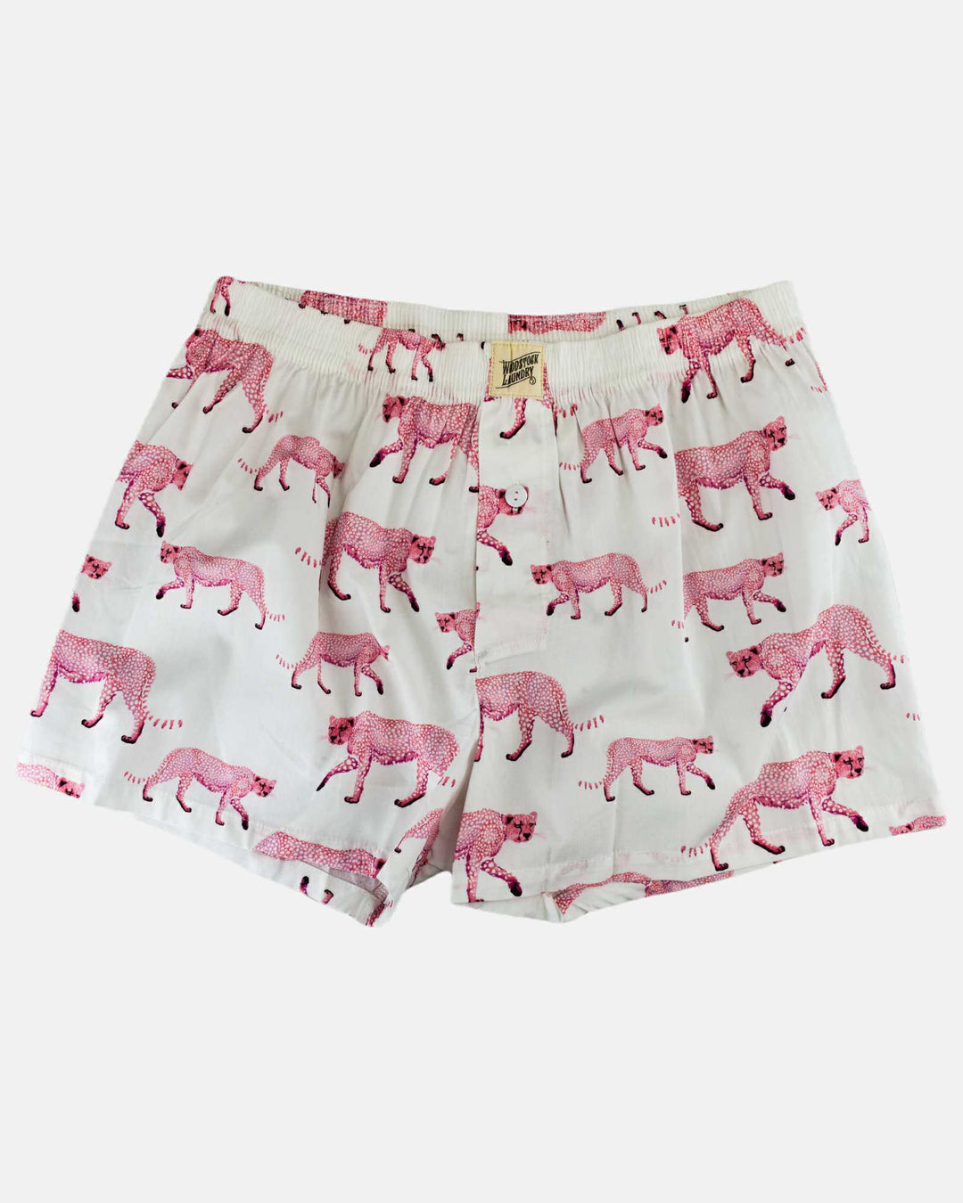 Pink and white boxers