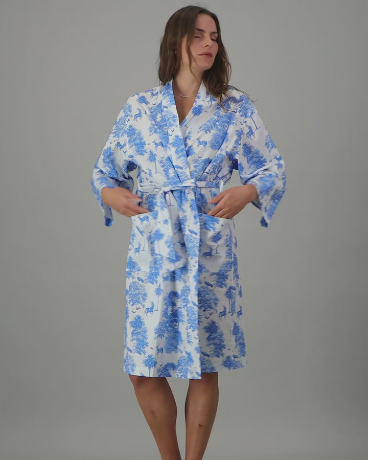 Womens blue kimono