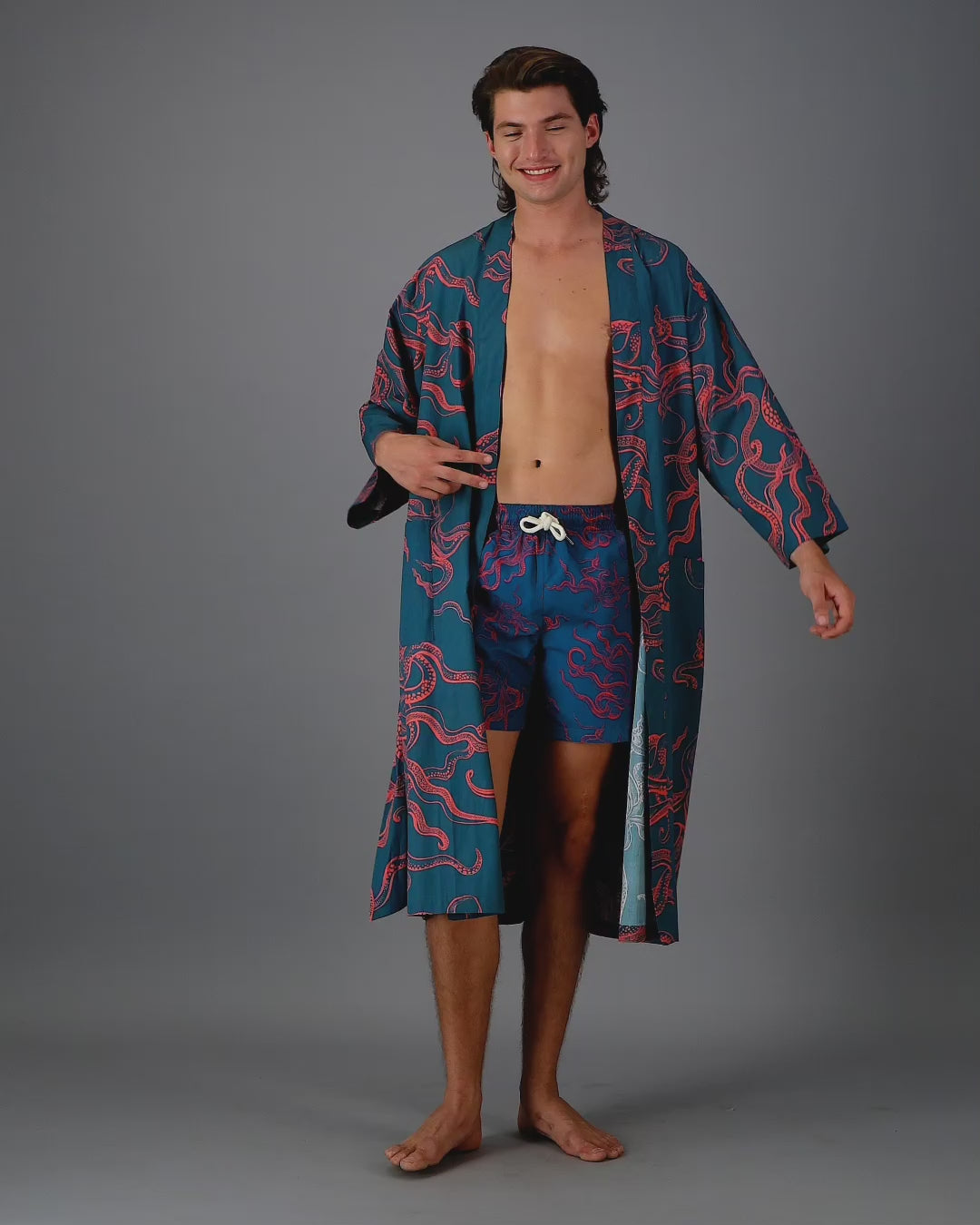 Kimono - Octopus Pink