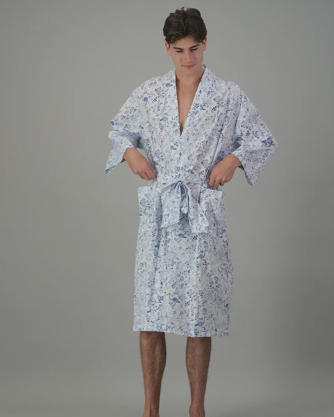Mens blue kimono