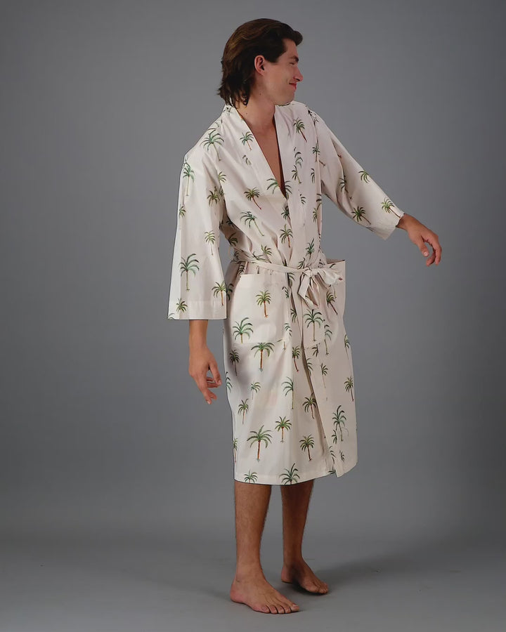 Men's summer robe - Palm Beach