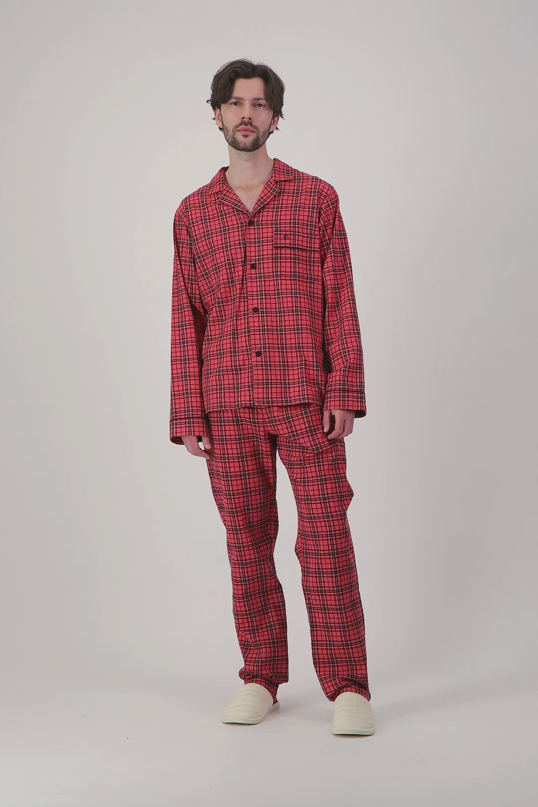 Pyjama Flanelle Homme - Camden Red