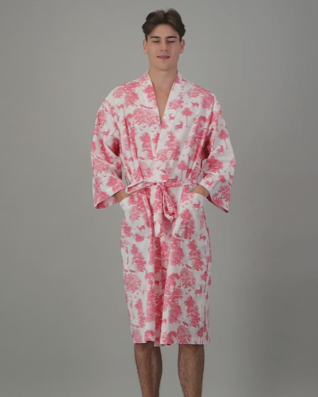 Mens Pink kimono