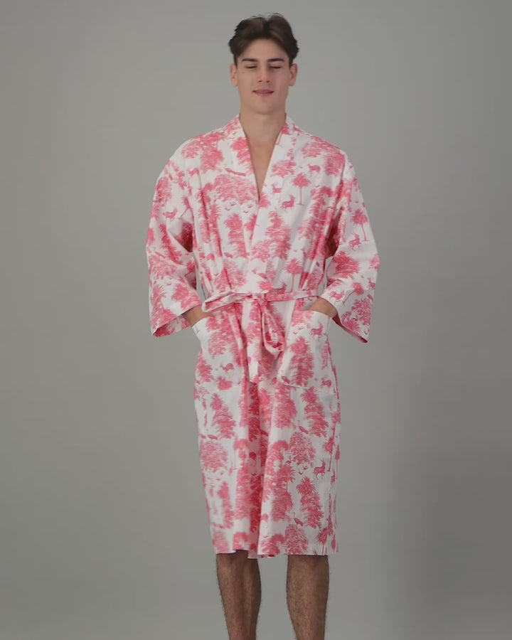 Mens Pink kimono