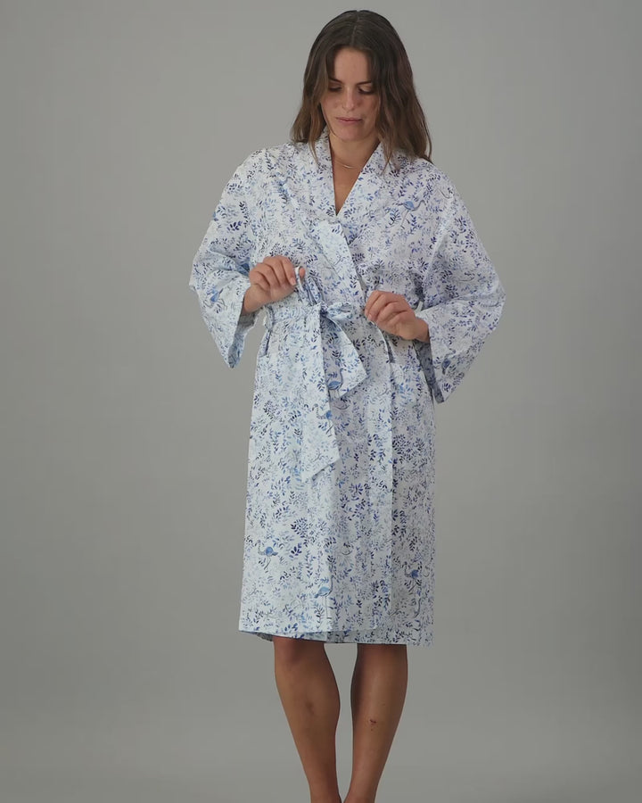 Womens blue kimono