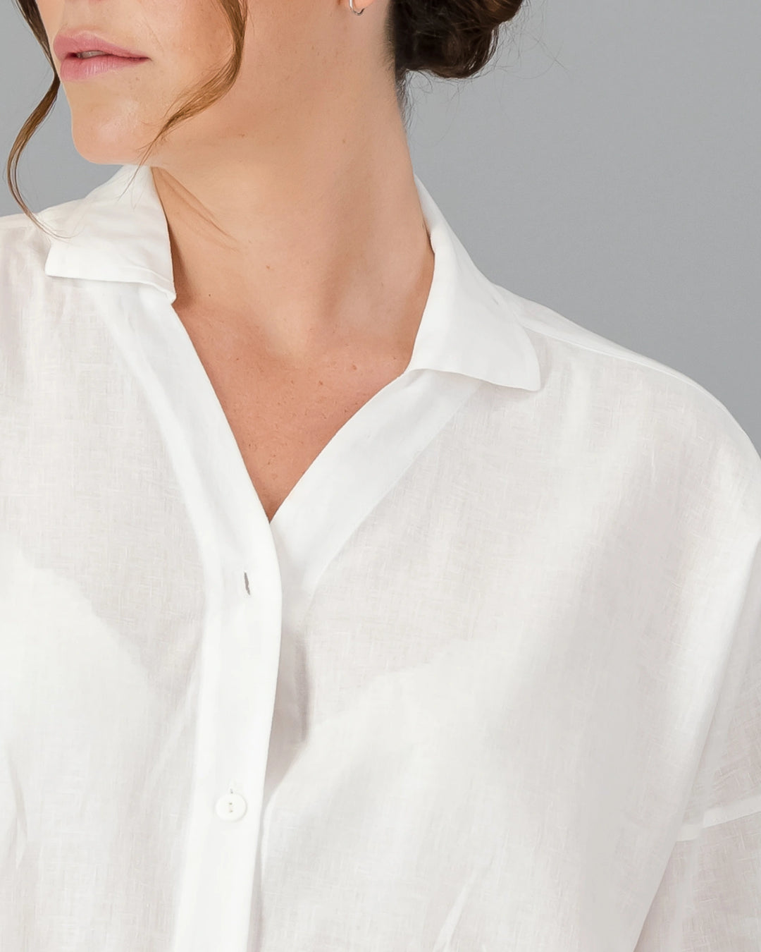 White linen shirt womens