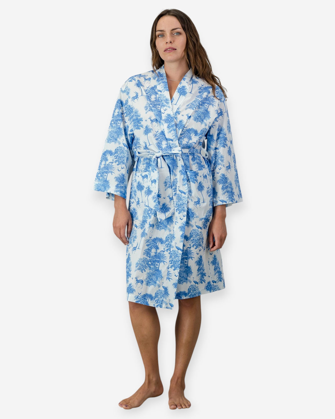 Womens blue kimono