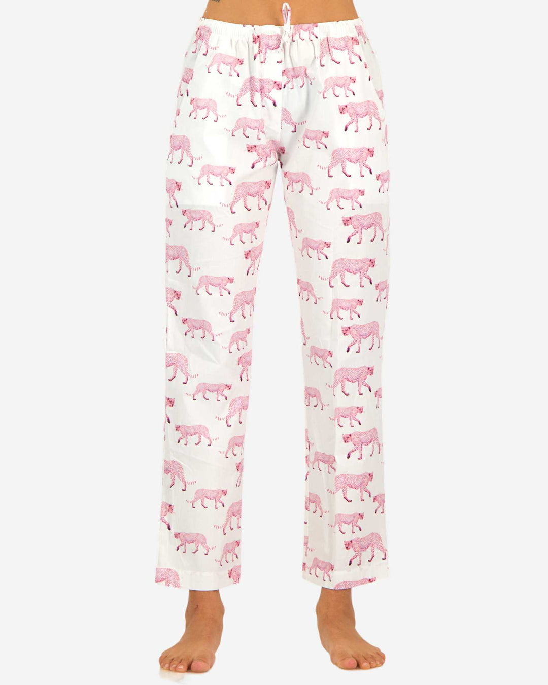 Women's Eco Cotton Pyjamas - Pink Cheetah