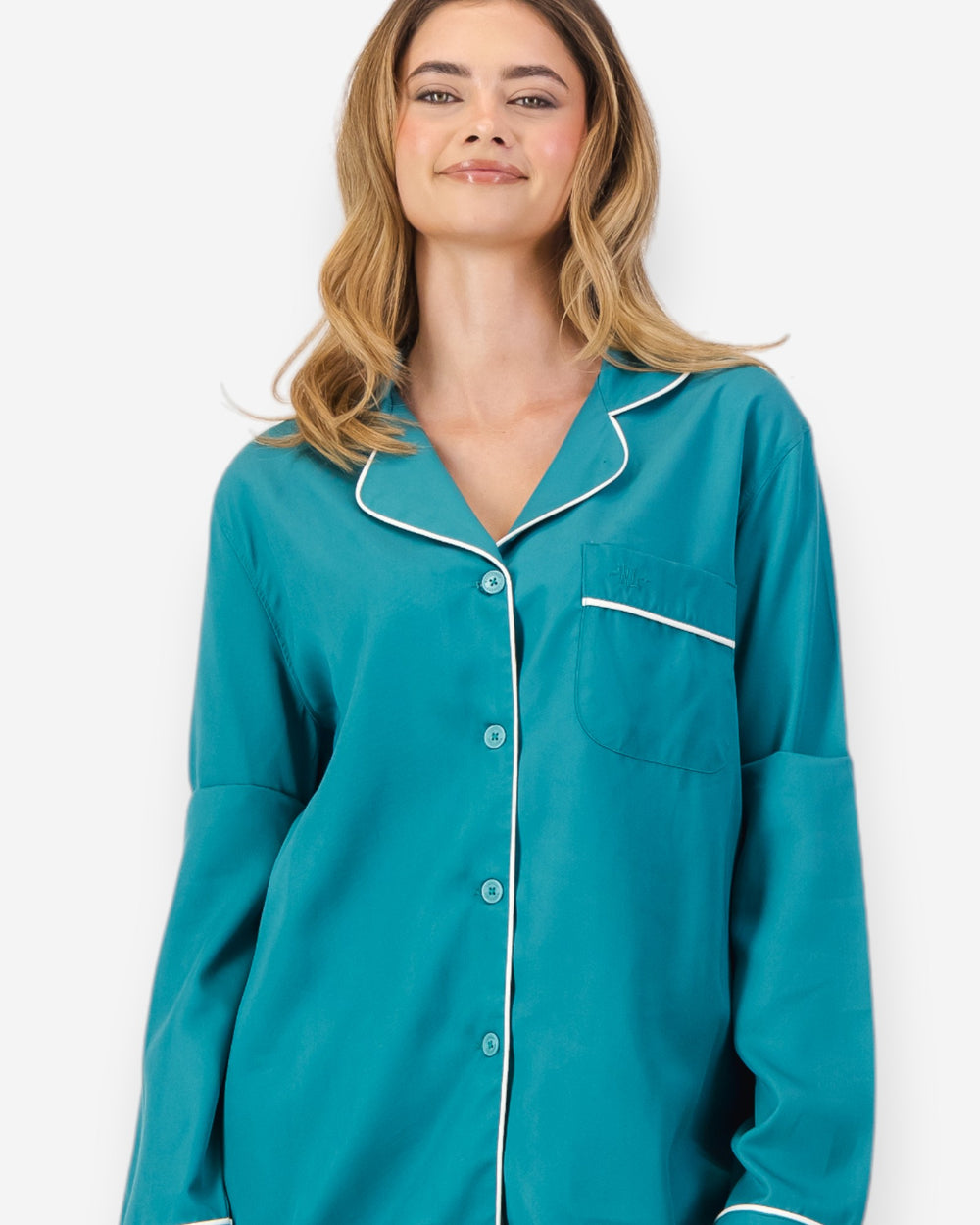 Womens green pyjamas tencel