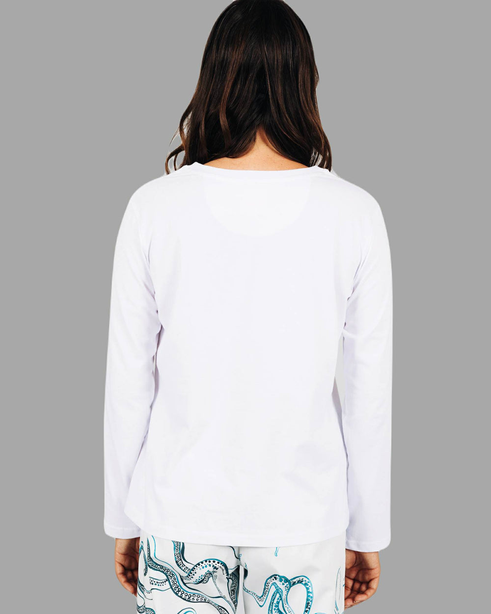 LUXUR Women Long Sleeve Sweatshirt Casual Holiday T-shirt White XL