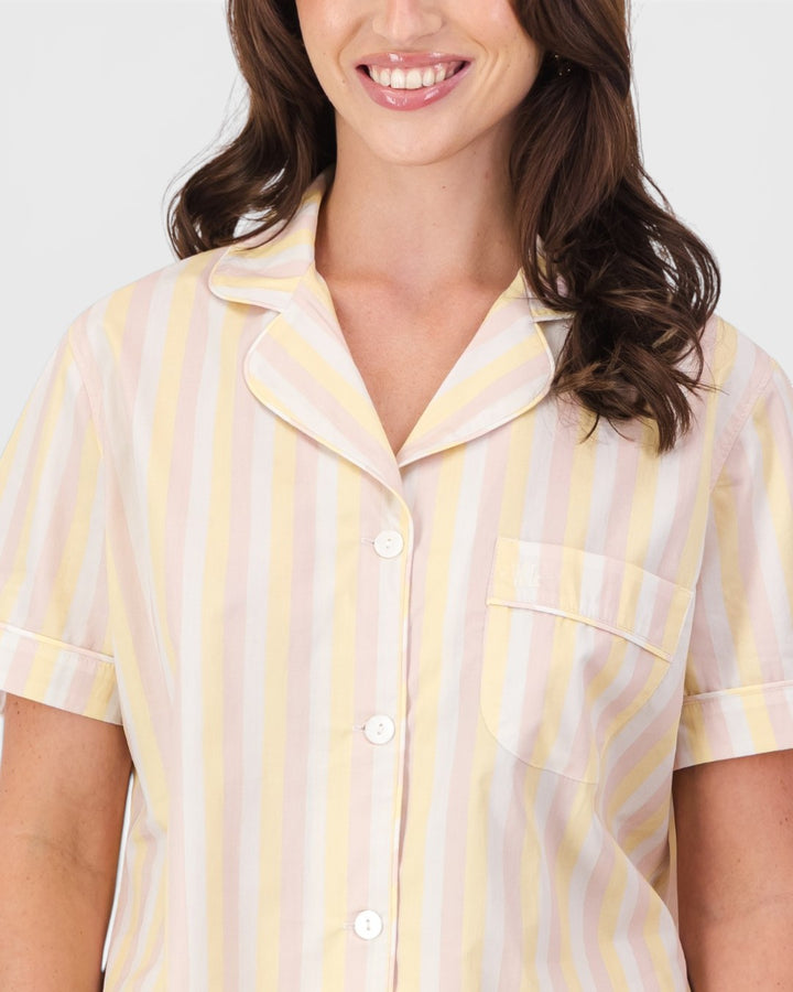 Women's short pyjamas – Sorbet Stripe