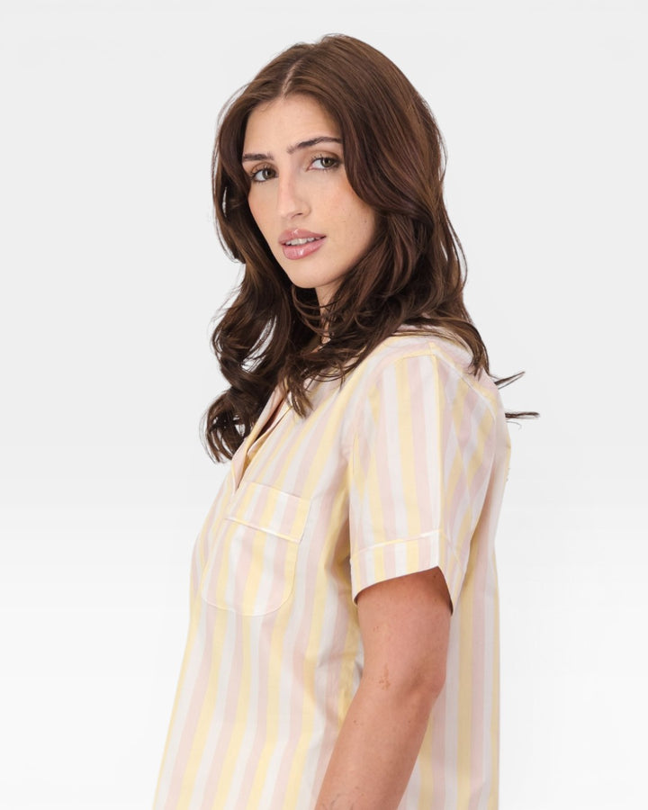 Women's short pyjamas – Sorbet Stripe