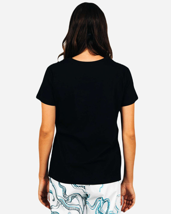 Womens t-shirt black short sleeve