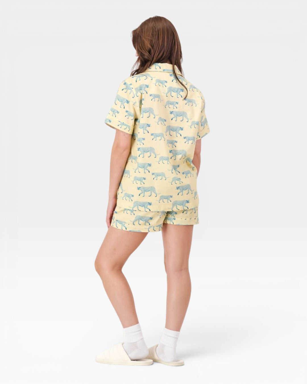Kurzer Damen-Schlafanzug – Cheetah Soleil