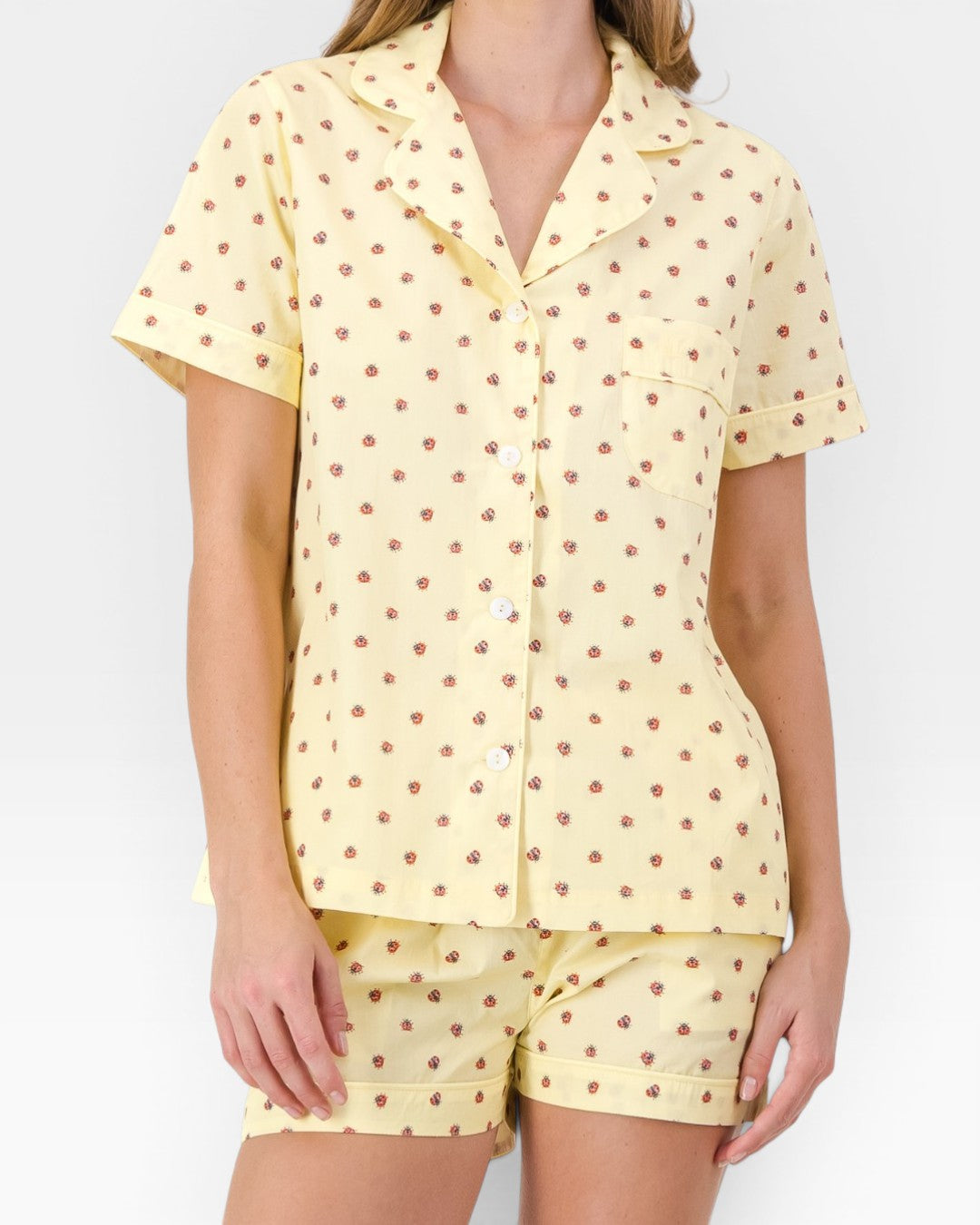 Kurzer Damen-Schlafanzug – Coccinelle Soleil