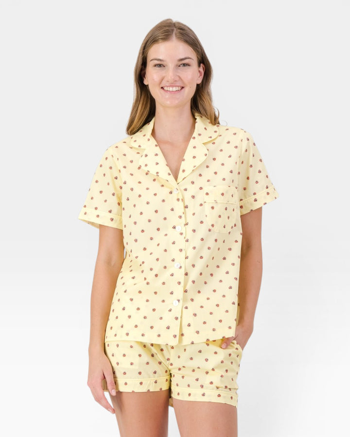 Kurzer Damen-Schlafanzug – Coccinelle Soleil