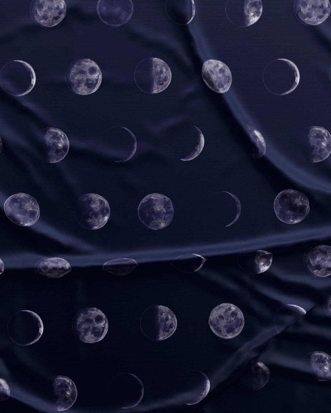 Women's cotton nighty - Blue Moons